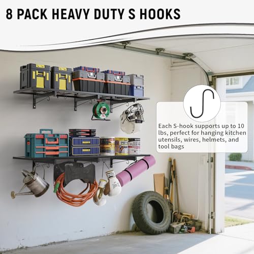 2 Pack Garage Wall Shelves, 46"X 12.5" Garage Shelving - Image 7