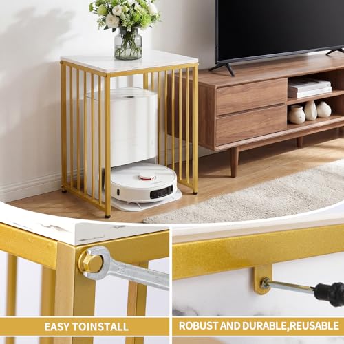 Robot Vacuum Storage Cabinet with Door, Hidden Robot - Image 8