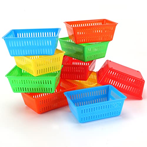10 Pack Mini Storage Baskets Bins, Plastic Organizer Basket - Image 8