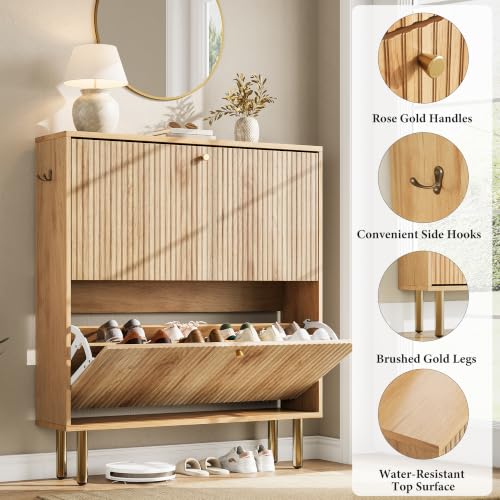 Nicetree Shoe Storage Cabinet for Entryway - Flip Shoe - Image 7