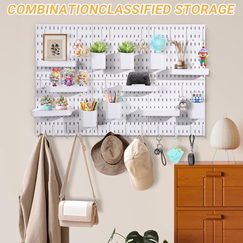 48 PCS Pegboard Wall Organizer Kit, 6 Panels with 42 Hooks - Image 8