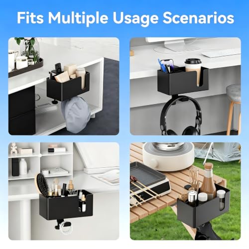 4 in 1 Desk Cup Holder with Headphone Hanger and Pen - Image 8