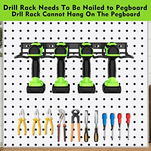 2 Pack Power Tool Organizer Wall Mount Drill Holder Storage Rack - Image 7
