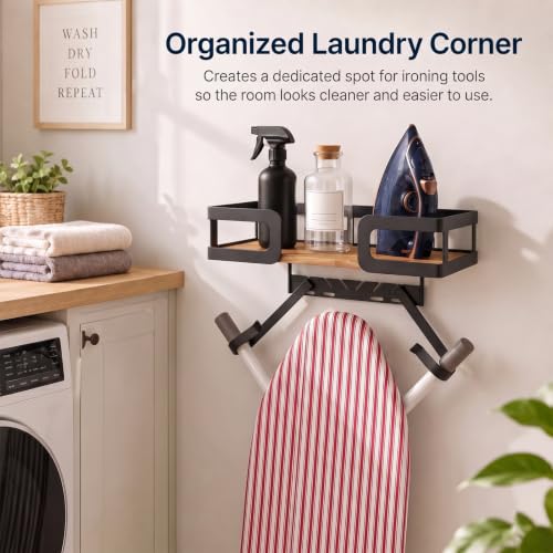 Ironing Board Holder Wall Mount, T&Y‑Shaped Wall Hanger - Image 8