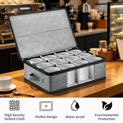 Boczif Coffee Mug Storage Box with Dividers, China Storage - Image 8
