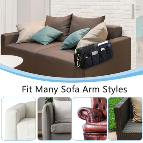 Sofa Armrest Organizer Non-Slip Arm Chair Bedside Caddy - Image 8