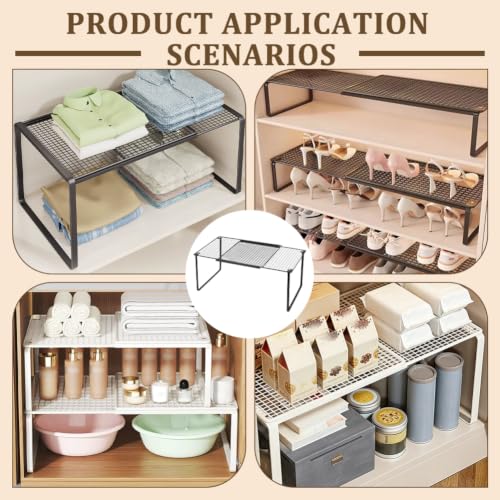 NBEADS Extendable Dense Mesh Metal Shelf, Black - Image 7