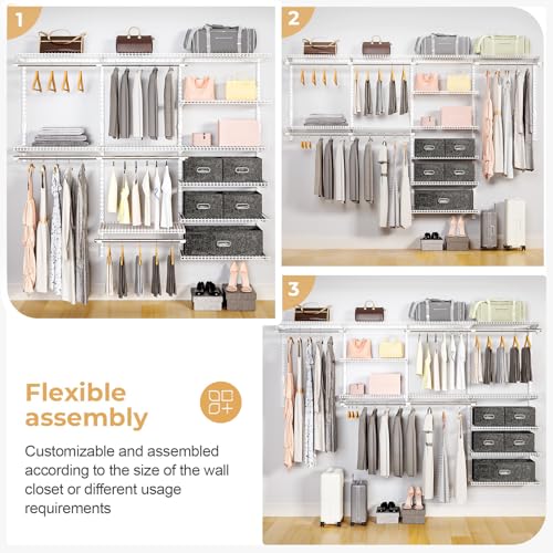 Sturdy Closet Organizer System: 8.7 Ft. Custom Metal Wire - Image 7