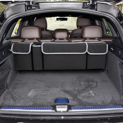 AUCELI Car Trunk Organizer, Hanging Backseat Storage Bag, Black - Image 7