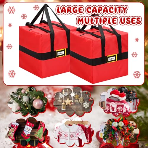 2 Pcs Christmas Storage Bags Christmas Garland Ornaments - Image 7