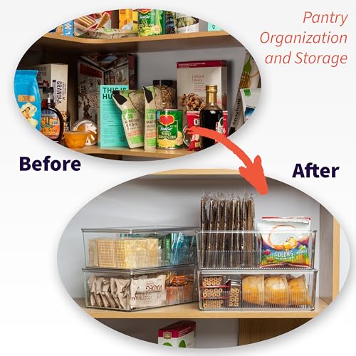 ClearSpace Pantry Organizer Storage Bin with Divider | Pull Out Organi - Image 3