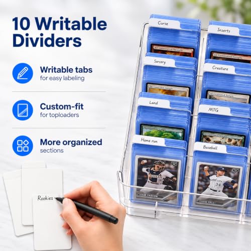 Toploader Storage Box, Clear Stackable Drawer Trading Card - Image 8