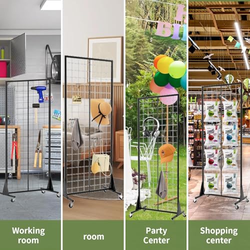 2- Packs 2' x 5.5' Grid Wall Panels Standing Wire Grid, Display - Image 7