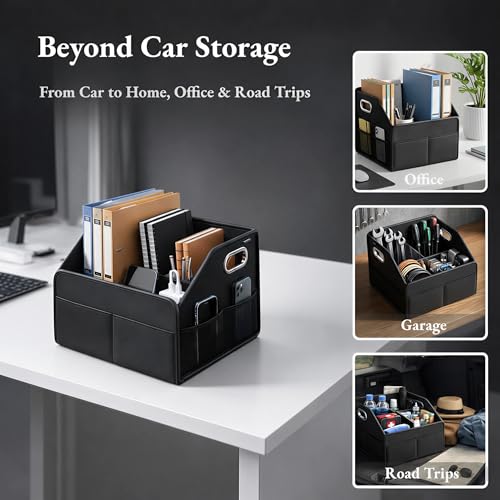 Car Storage Organizer Car Caddy Compact PU Leather | Home Organization - Image 7