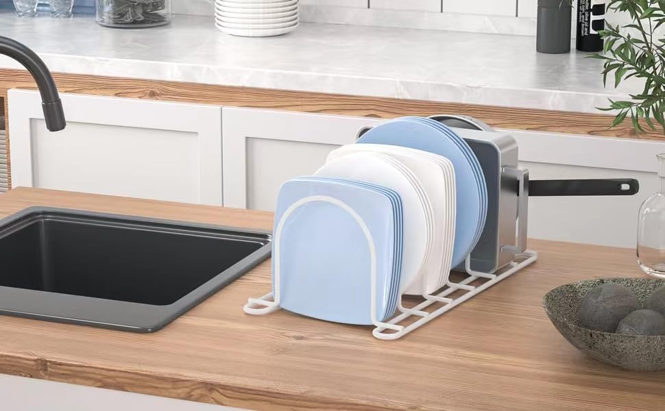 JAQ Plate Rack for Cabinet, 10.5" Vertical Dish Orga | All Products - Image 8