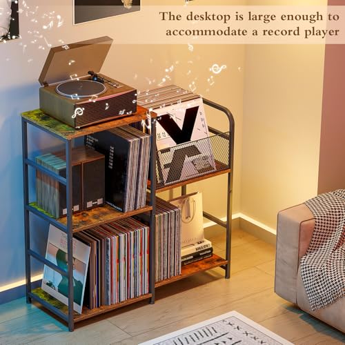 ThreeHio Record Player Stand, Turntable Stand with Vinyl - Image 7