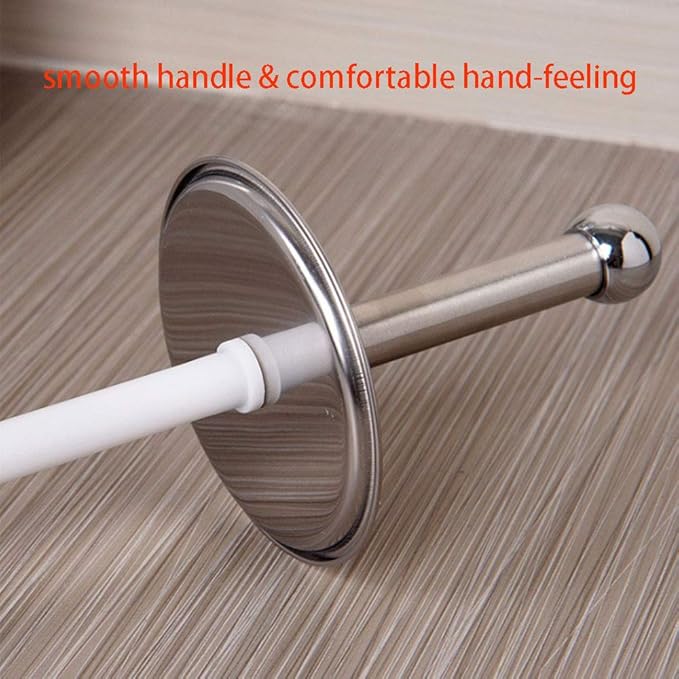 tooloflife Toilet Brush Rust-Resistant with Strong Bristles and Soft Handle Holder Set for Toilet Cleaning Silver