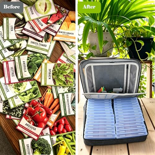 Seed Storage Organizer Kit, Seed Packet Organizer, Gray - Image 7