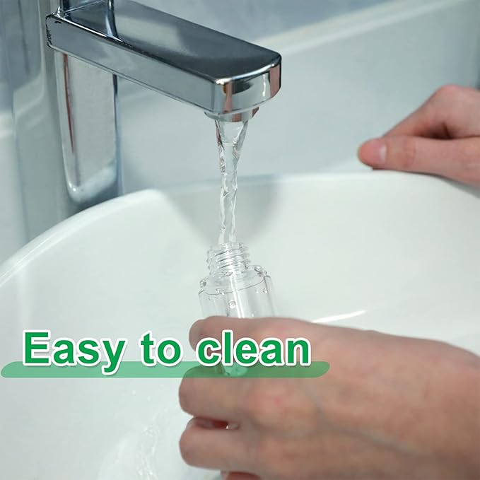 Sabary 60 Pcs Clear Airless Pump Bottles Refillable Cosmetic Travel Size Dispenser Vacuum Plastic Travel Bottles Empty Lotion Pump Dispenser Liquid Toiletry Container(3.4 oz)