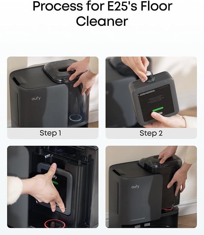 eufy Floor Cleaning Solution, Ready to Use, 600 ml, Floor Cleaning Solution, Safe, Compatible with E25