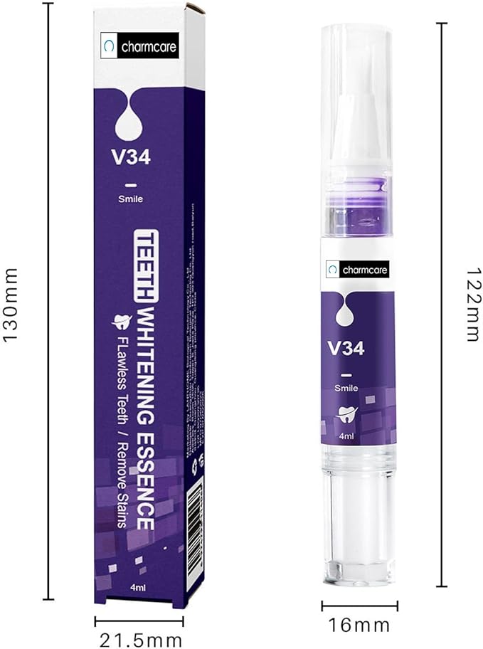 Teeth Whitening Gels Pen,Remove Stains Effective Painless Insensitive Fresh Fragrance, Travel/Dating-Friendly Color Correcting for Tooth Stain Removal (2PCS)