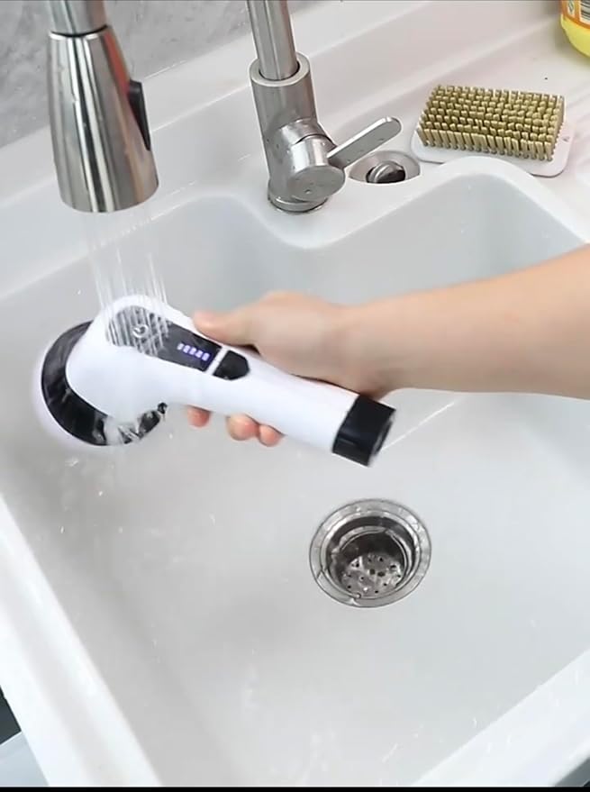 Multifunctional Wireless Electric Cleaning Brush – 9-in-1 Retractable, Portable Tool for Deep Cleaning in Kitchen, Bathroom, Toilet, and Household Surfaces