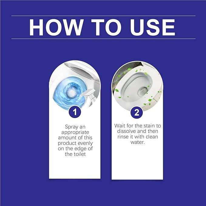 Oxalic Acid Cleaner, High Concentration Oxalic Acid Toilet All-purpose Cleaner, Highly Effective Oxalic Acid Cleaning, Multi purpose Oxalic Acid Spray, For Floor Tile Countertop (2)
