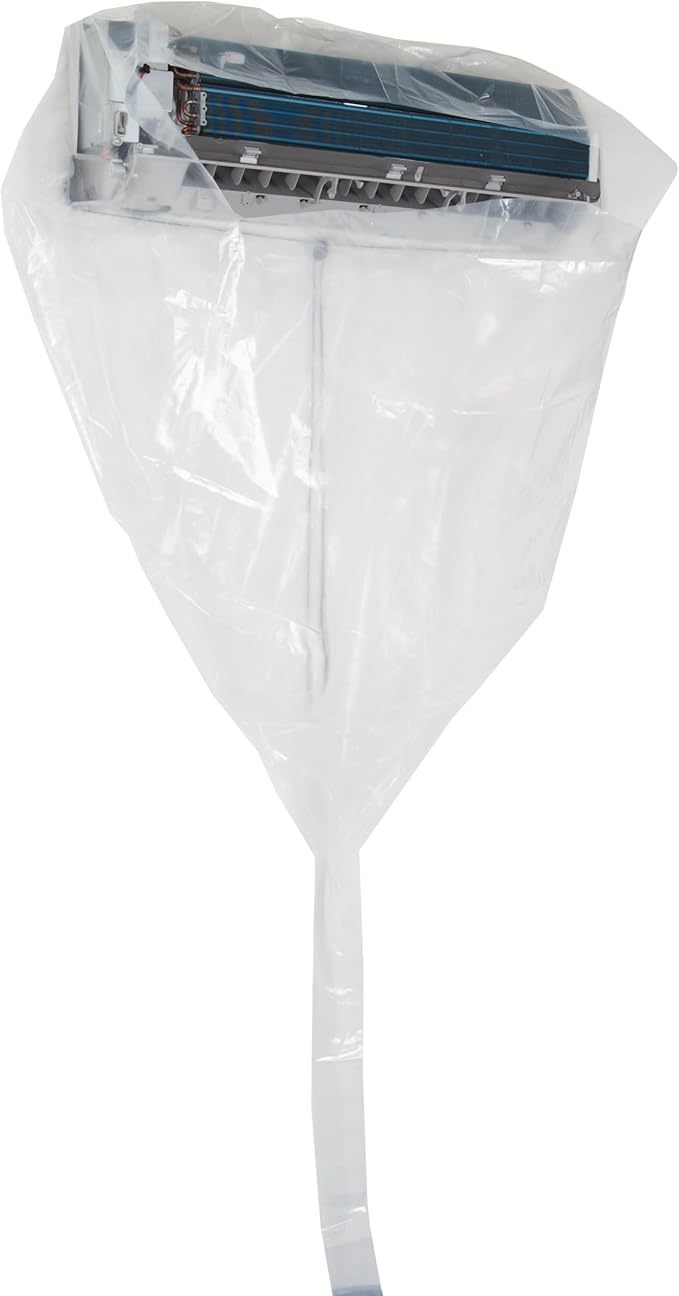 Leak Saver HVAC Guys Mini Split Cleaning Bag | Adjustable & Fits Any Size | 360 Degree Air Conditioner Cleaning Cover for Mini Split Air Conditioners