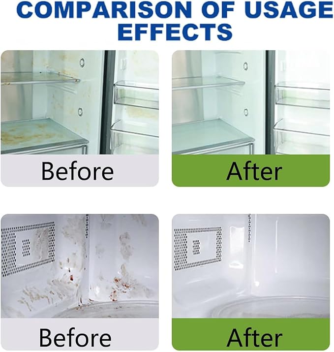 Natural Enzyme Multi-Purpose Cleaner, Heavy Duty Degreaser for Kitchen Appliances, Oven, Stove, Range Hood, All Household Surfaces, Easy Cleaning (2pc)