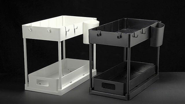 Ravinte 2 Pack Pull Out Under Sink Organizer 2 Tier Multi Purpose - Image 8