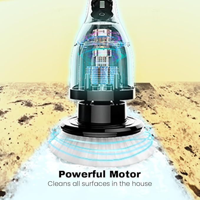 Kreech Electric Spin Scrubber, 9 in 1 Cordless Shower and Kitchen Cleaner Brush with Long Handle, Fast Charge, IPX7 Waterproof, Adjustable Speeds