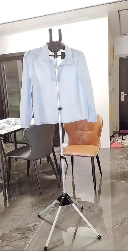 Black Steamer Hanger Stand, Garment Hanger for Steaming Clothes, Drying Rack,Coat Rack, Fabric Ironing Steamers Bracket for Suit, Pants, Coat