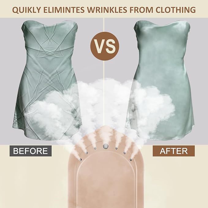 Travel Steamer for Clothes, Handheld Garment Steamer with LED Display, 10s Fast Heat-Up, 4 Adjustable Settings, Large 110ml Tank, Steamer & Iron 2 In 1, Travel steamer for All-Fabric Wrinkle Remover