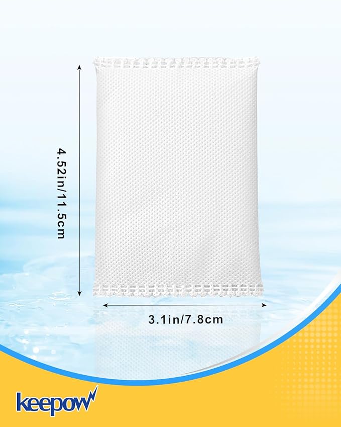 KEEPOW 8 Pack Odor Absorbing Filter Refill Deodorizer Compatible with iTouchless Trash Cans 8 Gallon and Larger Eliminates