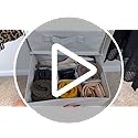 6-Shelf Hanging Closet Organizer with 3 Drawers, Separable - Image 8