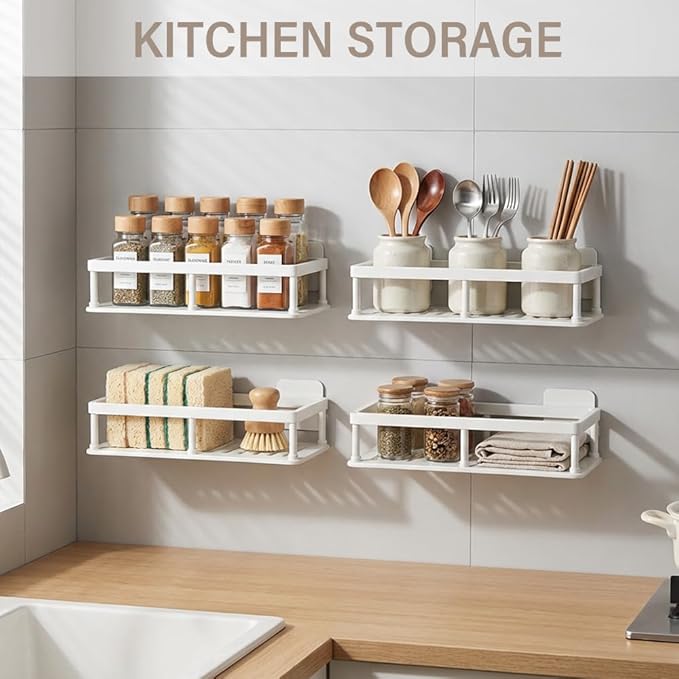 2pc Cosmetic Storage for Dresser Vanity and Bathroom Countertop, Detachable Storage Rack,No Drill Shelves for Wall, Cosmetic Display Case
