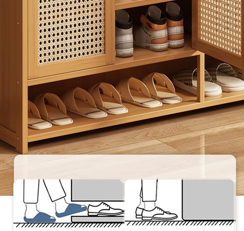 SACSTAR Shoe Storage Cabinet 23.6" L x 12.6" W x 36.6" H Compact - Image 7