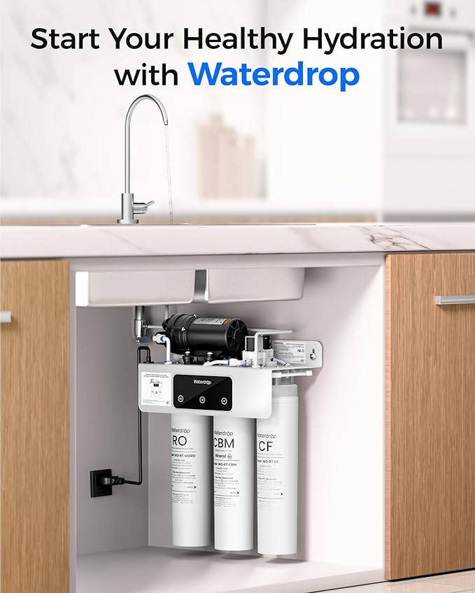 Waterdrop WD-RT-CBM Replacement Filter, Pack of 1 CB Filter, Replacement for WD-T3-M Tankless Reverse Osmosis System, 12-month Lifetime