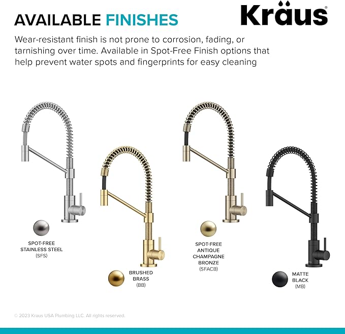 KRAUS Bolden Single Handle Drinking Water Filter Faucet for Reverse Osmosis or Water Filtration System in Matte Black, FF-104MB