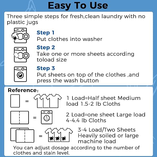 CLEARALIF Laundry Detergent Sheets, Up to 360 Loads, Fresh Linen, liquidless, Eco-Friendly, Zero Waste, Save Space, Travel Laundry Strips for HE Machine