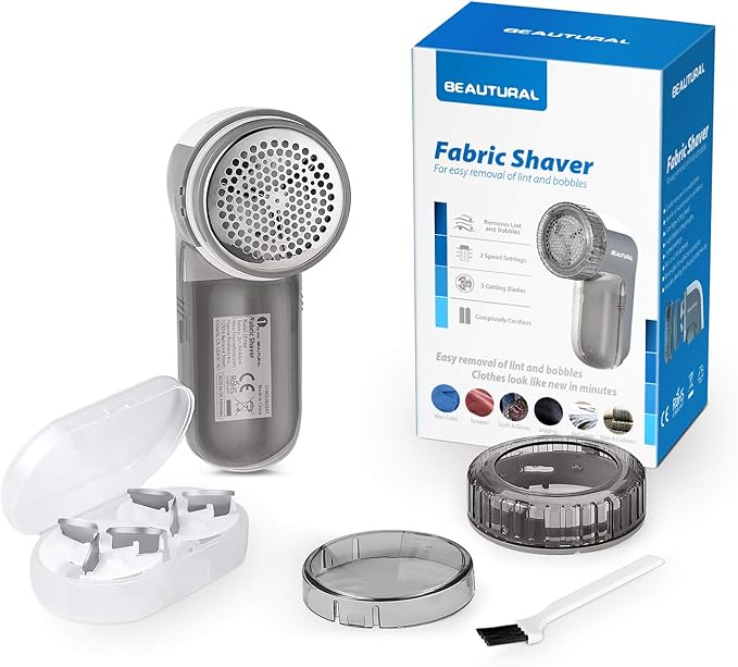 BEAUTURAL Fabric Shaver and Travel Mini Steam Iron