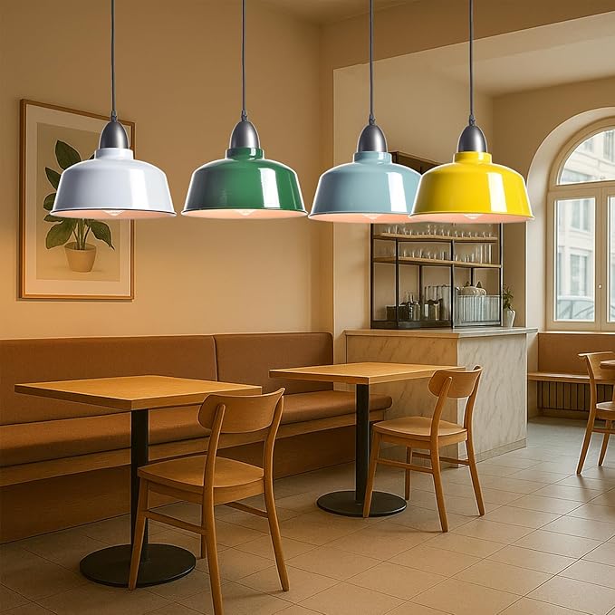 Modern Farmhouse Green Pendant Light Fixture Macarons Dome Kitchen Island Pendant Lights for Home Bar Countertop Canteen Dining Room Restaurant Bedroom Bathroom