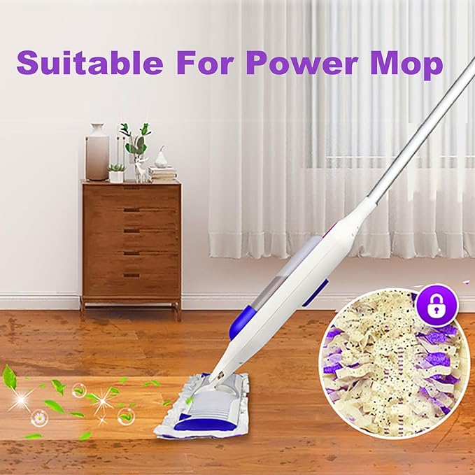 24 Pack Power Mop Pads for Swiffer Power Mop - Power Mop Refill Pads for All Multi-Surface Hardwood Floor Cleaning, for Swiffer Wet Pads Refill, 12 Layers Thickened Durable | Heavy-Duty Absorbent
