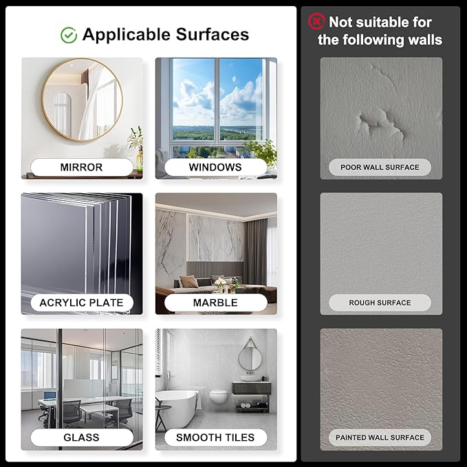 Suction Cup Hooks Applicable Shower No-Drill Bathroom Hooks for Towels, Ornament,Robes, Loofah Mountable on Bathroom Walls, Kitchen, Glass, Mirrors, Tile and Smooth,Non-Porous Surfaces (Silver 2pcs)