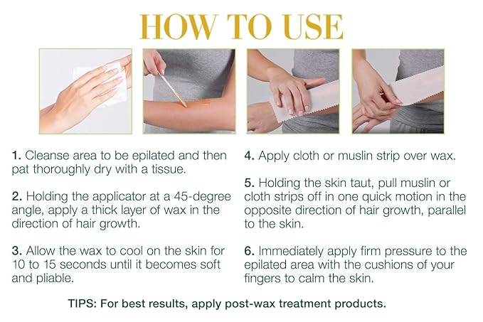 Clean + Easy All-Purpose Soft Wax – Wax for Sensitive Skin, Hair Removal for Body & Facial Hair, 14 oz