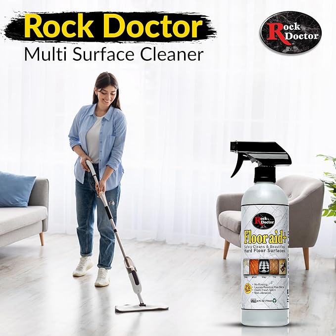 Rock Doctor Hard Floor Cleaner, Multi-Surface Formula for Tile, Stone, Laminate, and Granite, 24 oz, Christmas and New Year Cleaning 1 Pk