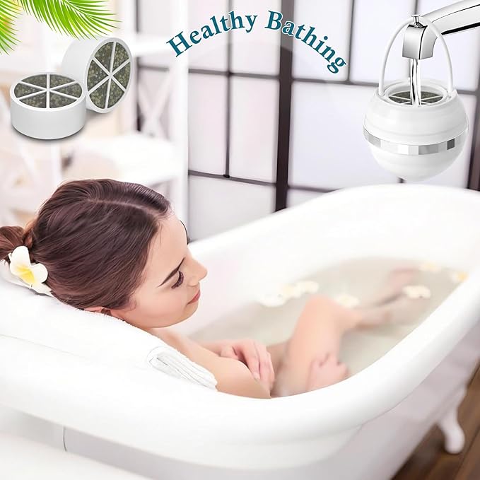 Compatible with Beati Faucet Bathtub Tub Faucet Filter, hard water softening filters, 3Pack