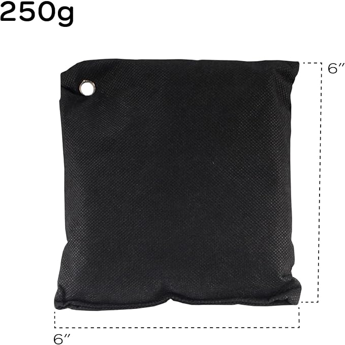 BambooMN Activated Bamboo Charcoal Air Purifier - 250g Black - 6 Bags