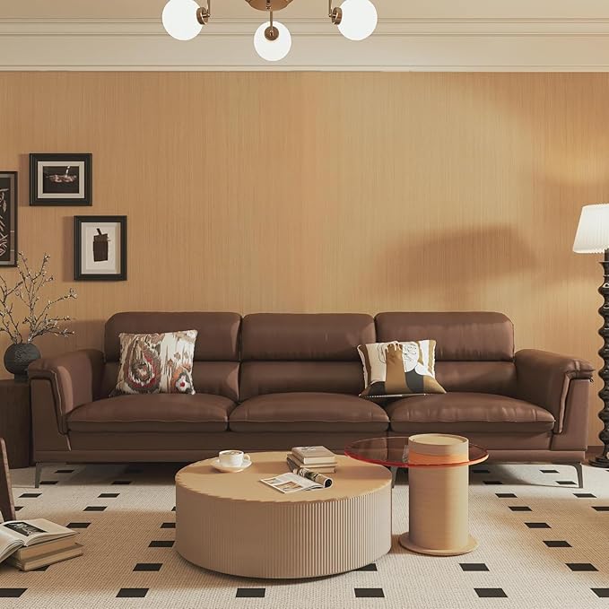 Light Brown Wood Contact Paper Thick Oak Wood Wallpaper Peel and Stick 16"x354" Waterproof Removable Faux Wood Grain Vinyl Wrap for Cabinets Drawers Counter Top Covers Wood Wall Paper for Walls