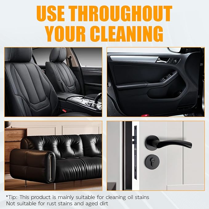 NUAN All Purpose Degreaser for Car and House, Lemon Scent, Heavy-Duty Cleaning Spray, Quick Stain Removal, 10.1 fl oz/300 ml, 2 Pack